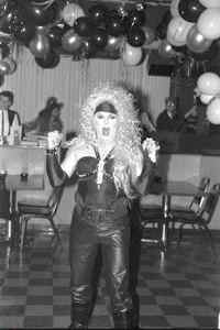 David Wh aka Monica Marlow at a Palms fundraiser -- photo (c) by Michael Cox